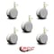 Service Caster 3 Inch MRI Safe Casters, 10mm Threaded Stem, Set of 5, 5PK SCC-TS02S75-TPR-GRY-M10X22-MRI-5 - alternate 4